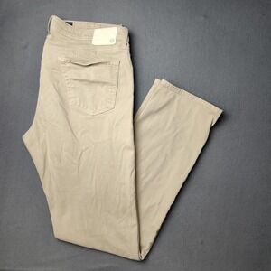 AG Adriano Goldschmied Pants Mens 38x36 Khaki The Graduate Tailored Leg Jeans